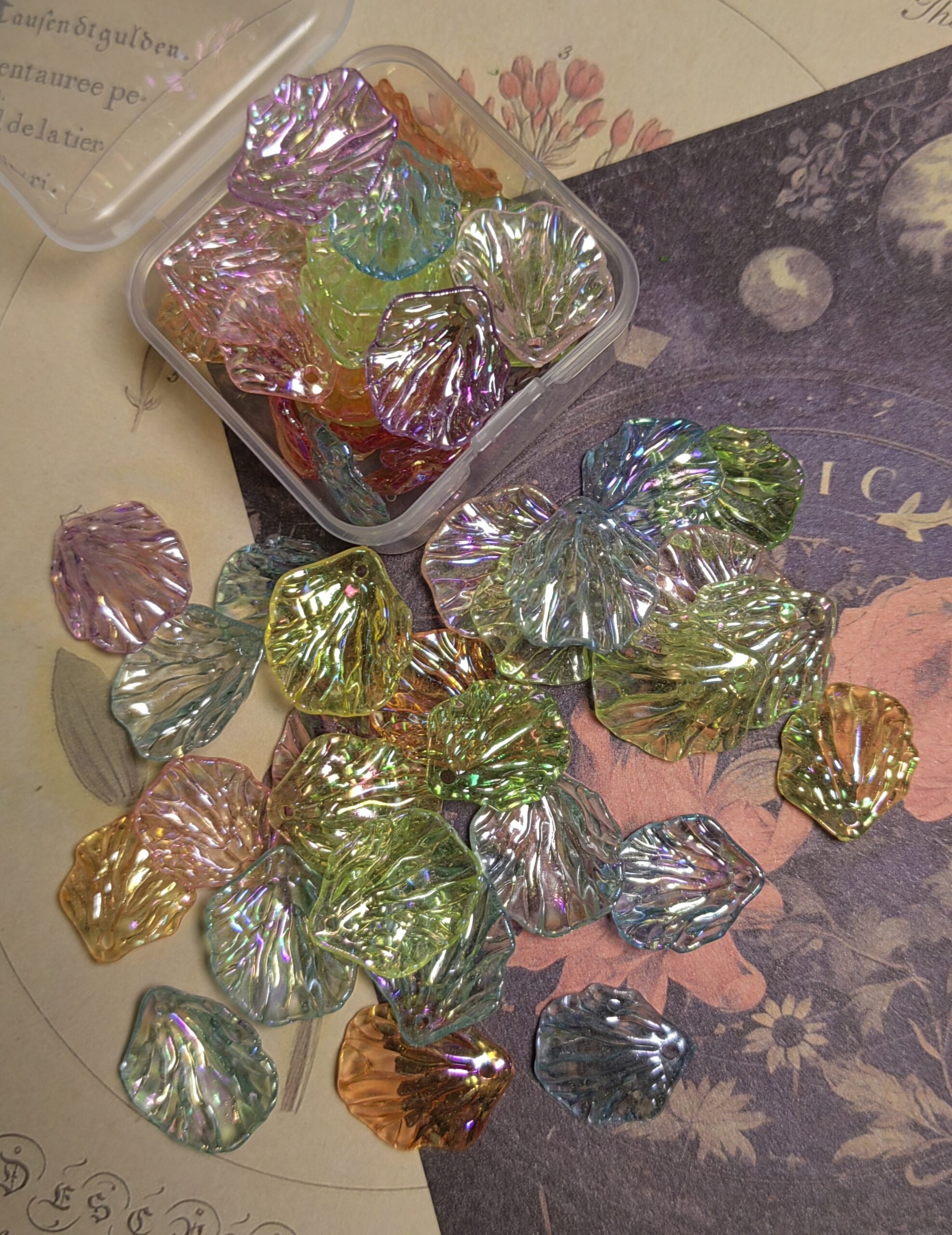 Colored petals