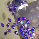 Colorful water drop shells