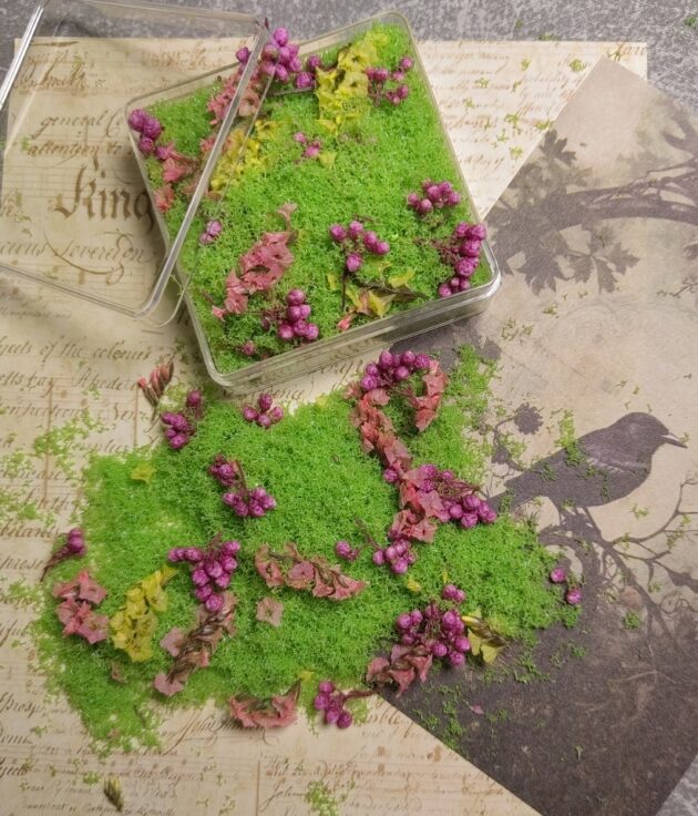 Mixed flowers and plants