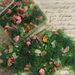 mixed flower and grass