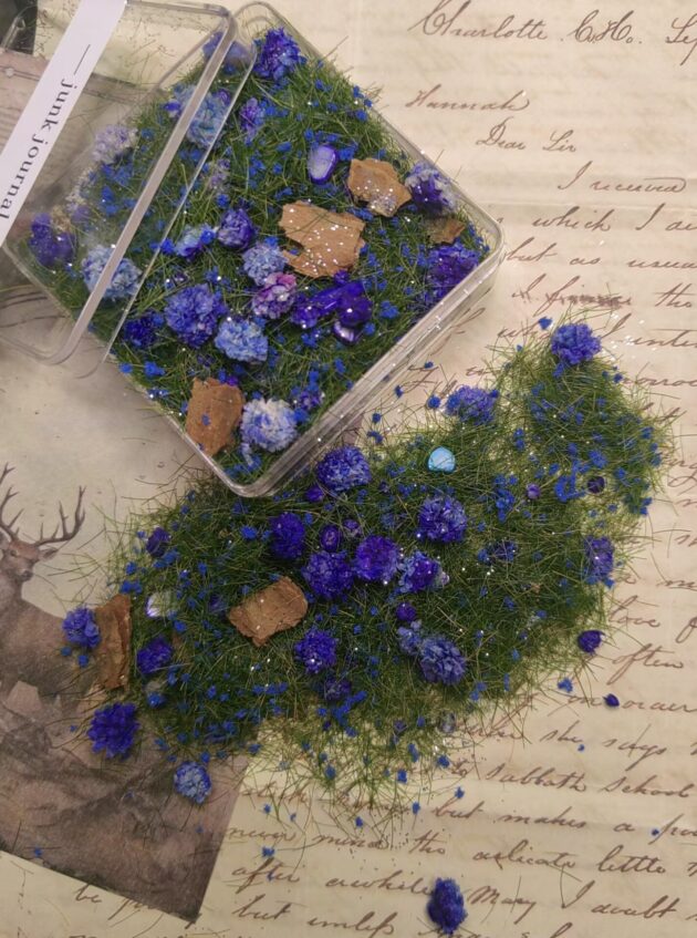mixed flower and grass